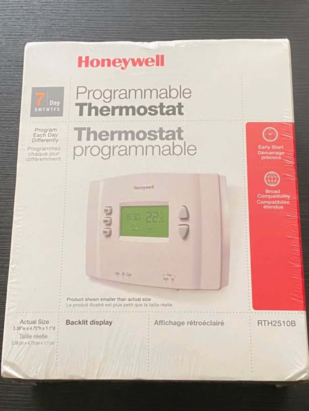 Honeywell 7-Day Programmable Thermostat (RTH2510B) (Sealed)